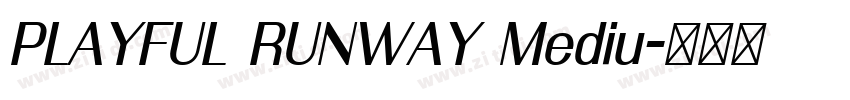 PLAYFUL RUNWAY Mediu字体转换 PLAYFUL RUNWAY Mediu字体转换
